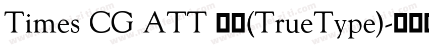 Times CG ATT 粗体(TrueType)字体转换